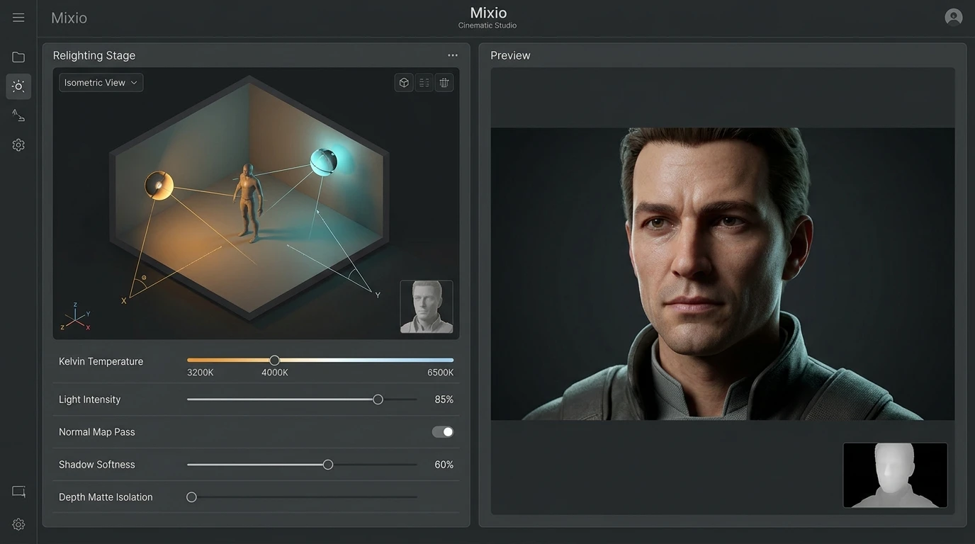 Mixio Studio Relighting Rig
